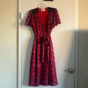1 Anthropologie Kopal wrap dress flutter sleeve